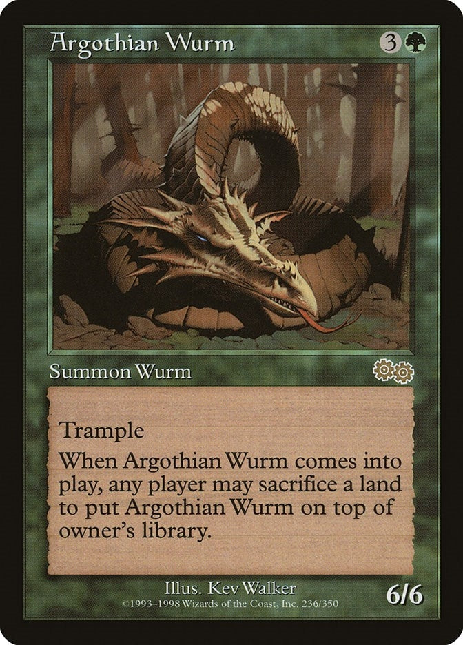 Image for Argothian Wurm (236) - Magic: The Gathering