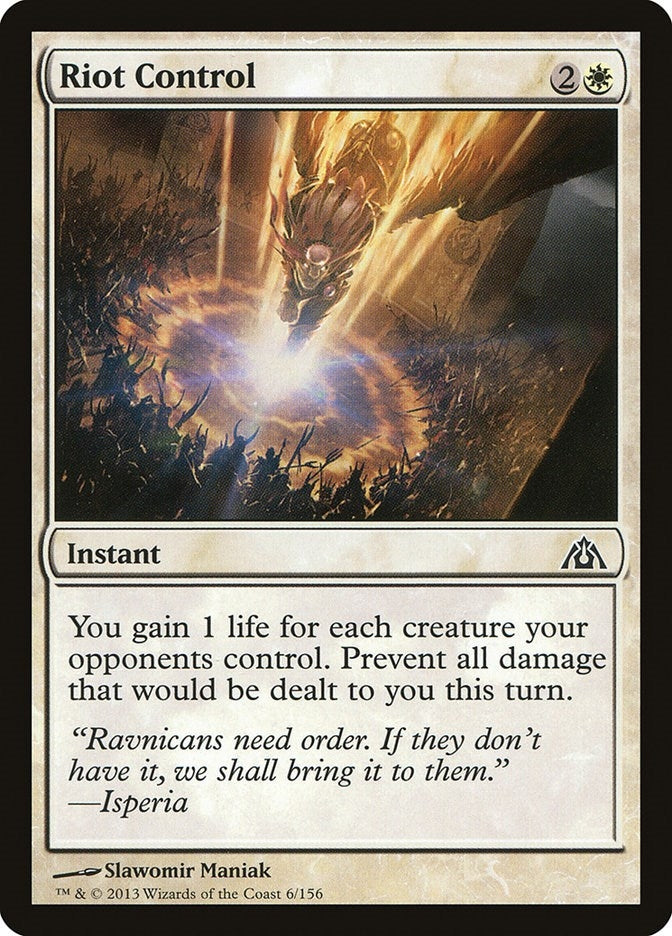 Image for Riot Control (6) - Magic: The Gathering