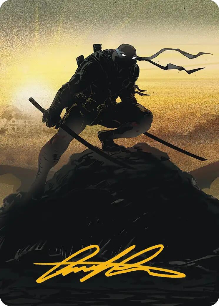 Image for Leonardo, Sewer Samurai Art Card (20/54) (Gold-Stamped Signature) (20) (ASTMT) - Magic: The Gathering