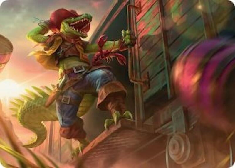 Image for Leatherhead, Iron Gator Art Card (43) (ASTMT) - Magic: The Gathering