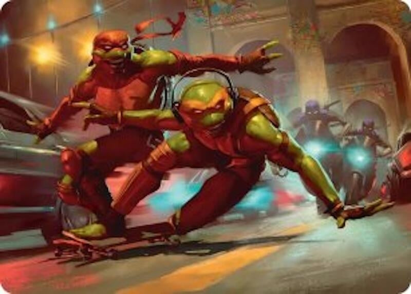 Image for Raph & Mikey, Troublemakers Art Card (17) (ASTMT) - Magic: The Gathering