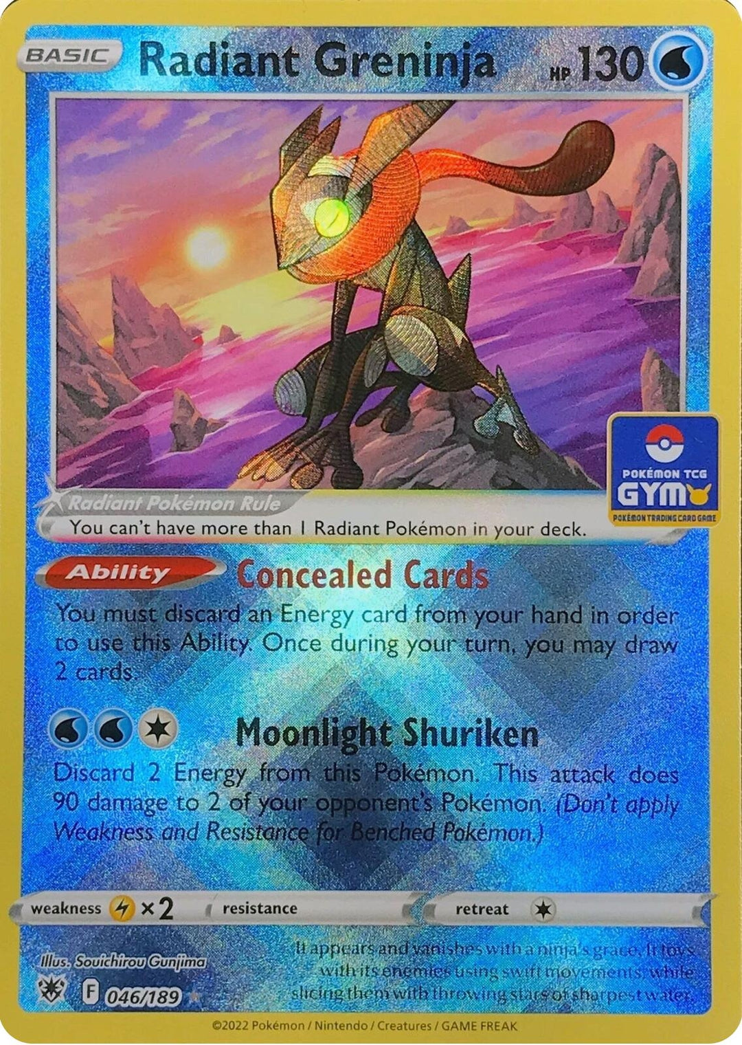 Image for Radiant Greninja - 046/189 (GYM) (046/189) (SEA) - Pokemon