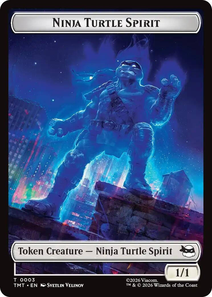 Ninja Turtle Spirit // Food Double-Sided Token (3 // 8) (TMT)