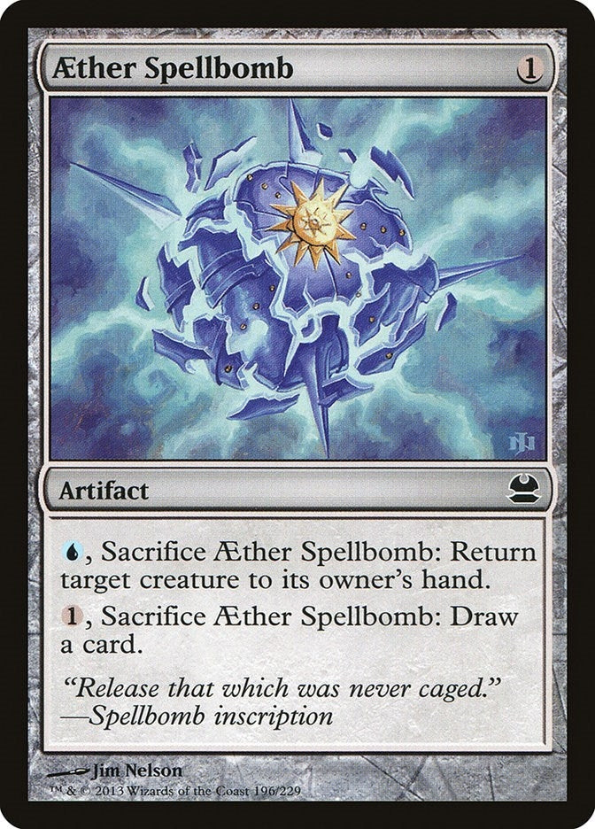 Image for Aether Spellbomb (196) (MMA) - Magic: The Gathering