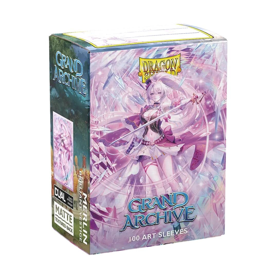 Image for Dragon Shield Grand Archive Matte Art - Merlin, Brilliant Vestige (100-Pack) - Card Sleeves