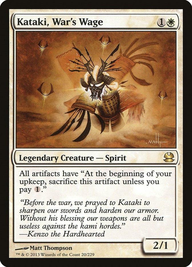 Image for Kataki, War's Wage (20) (MMA) - Magic: The Gathering