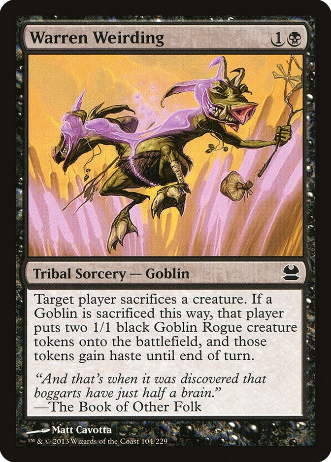 Image for Warren Weirding (104) (MMA) - Magic: The Gathering