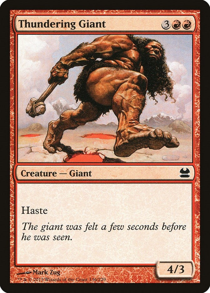 Image for Thundering Giant (136) (MMA) - Magic: The Gathering
