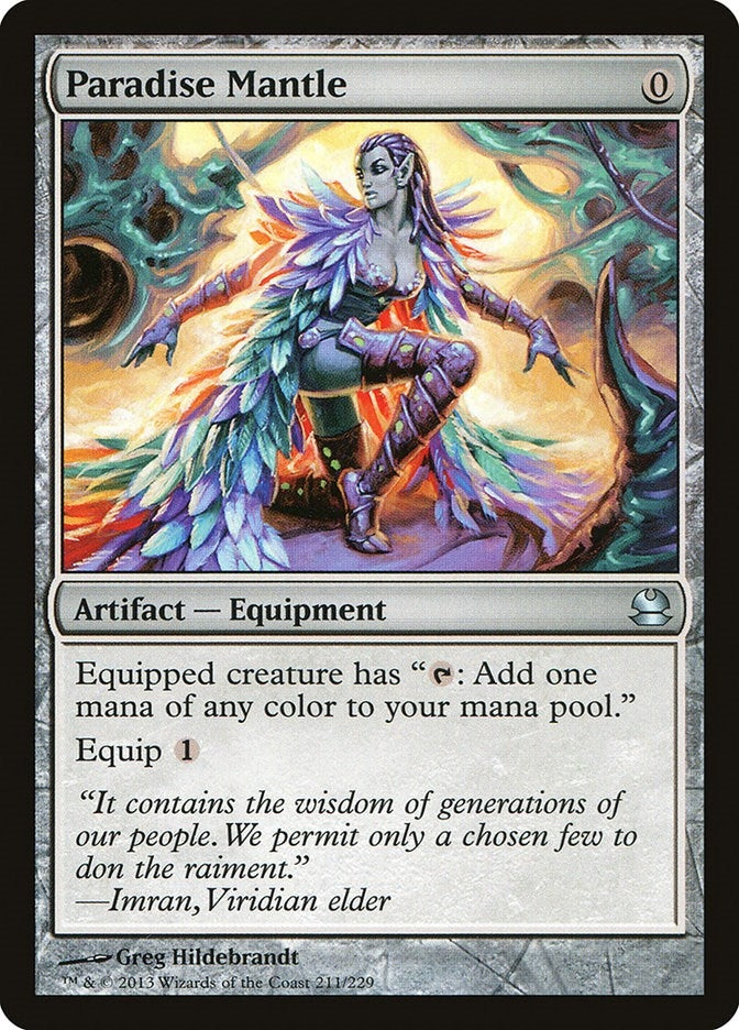 Image for Paradise Mantle (211) (MMA) - Magic: The Gathering