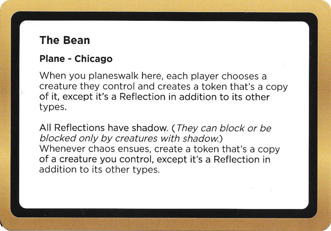 Image for The Bean (Black Lotus Unknown Planechase) (OVER) - Magic: The Gathering