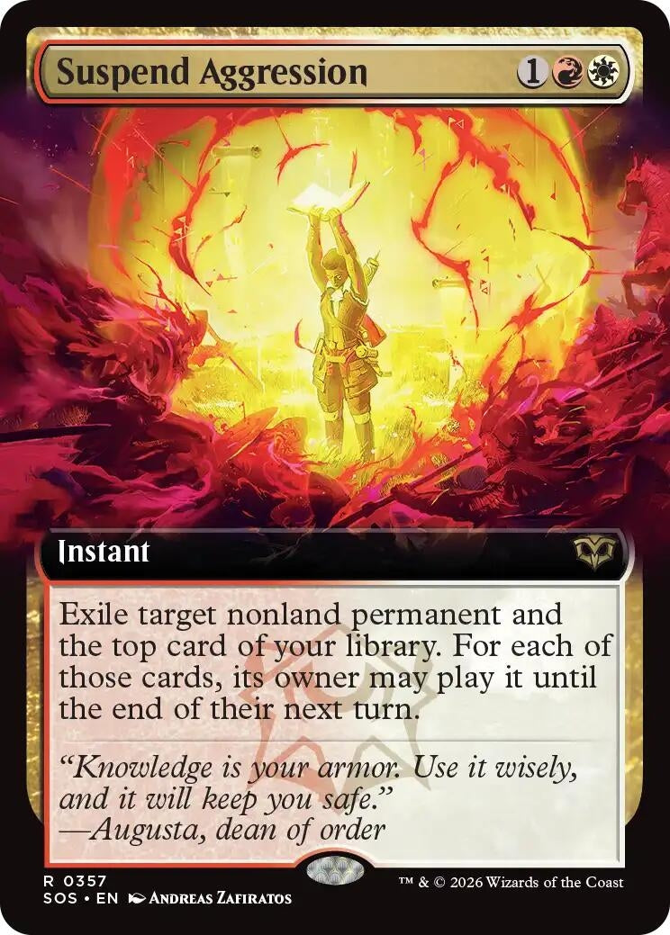 Suspend Aggression (Extended Art) (357) (SOS)