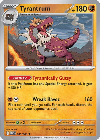 Image for Tyrantrum - 045/088 (Non-Holo) (045/088) (PR) - Pokemon