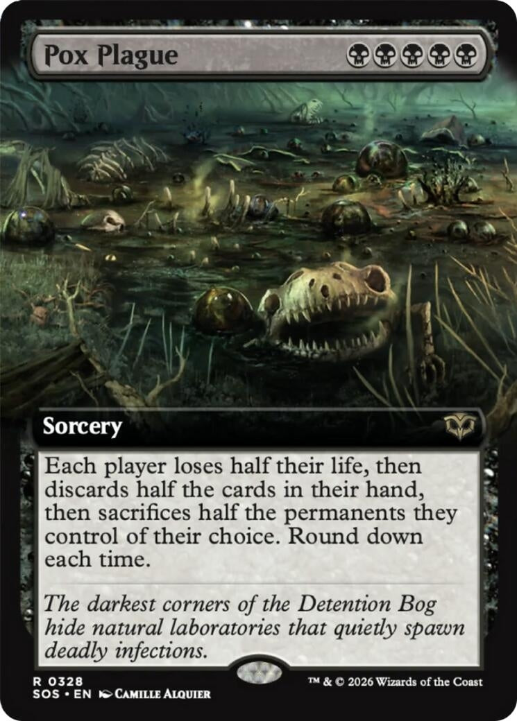 Image for Pox Plague (Extended Art) (328) (SOS) - Magic: The Gathering