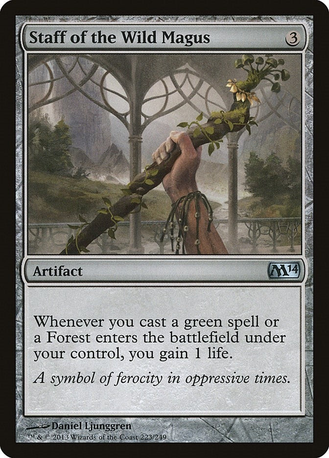 Image for Staff of the Wild Magus (223) - Magic: The Gathering