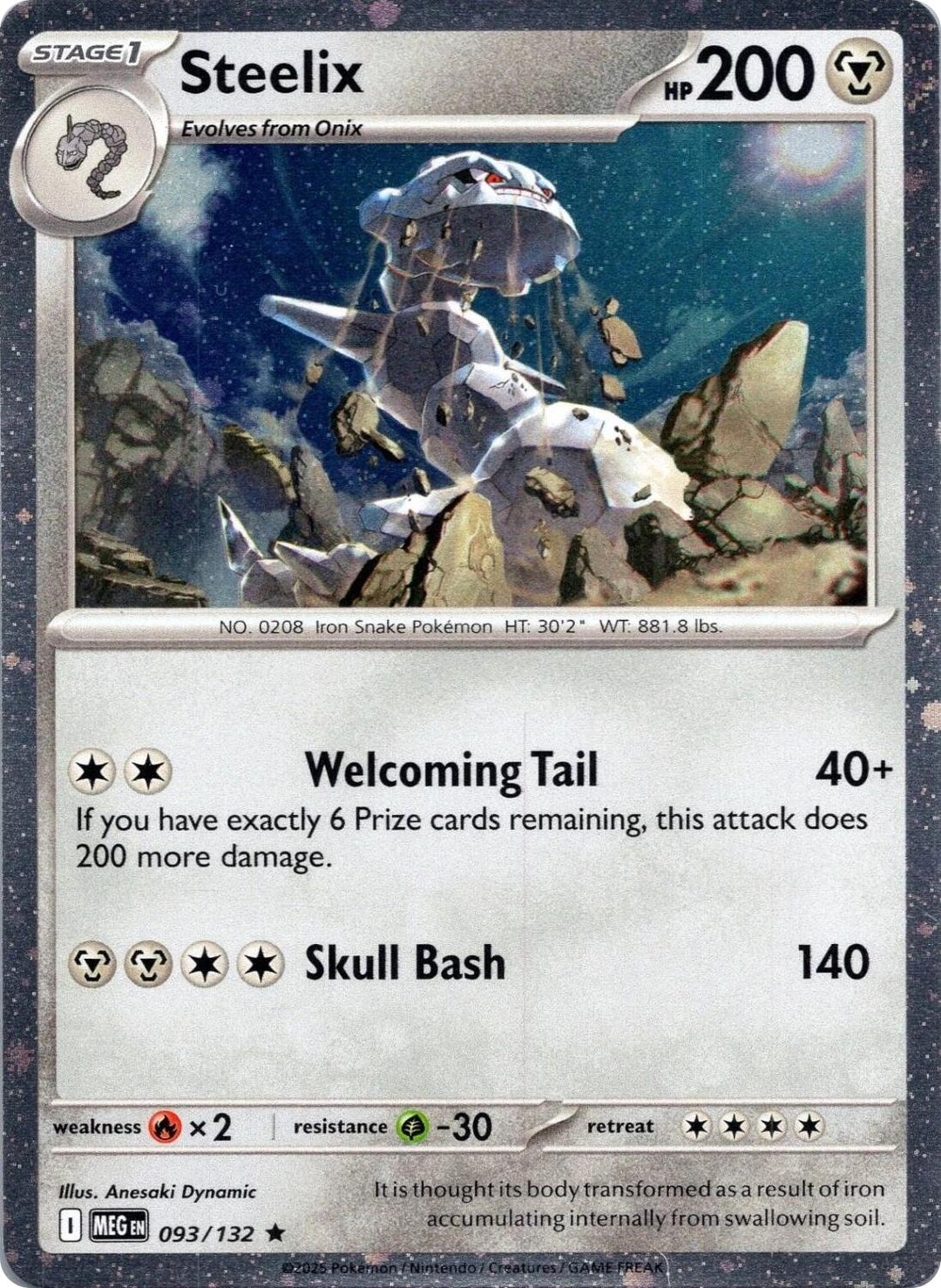 Image for Steelix - 093/132 (Cosmos Holo) (093/132) (MCAP) - Pokemon