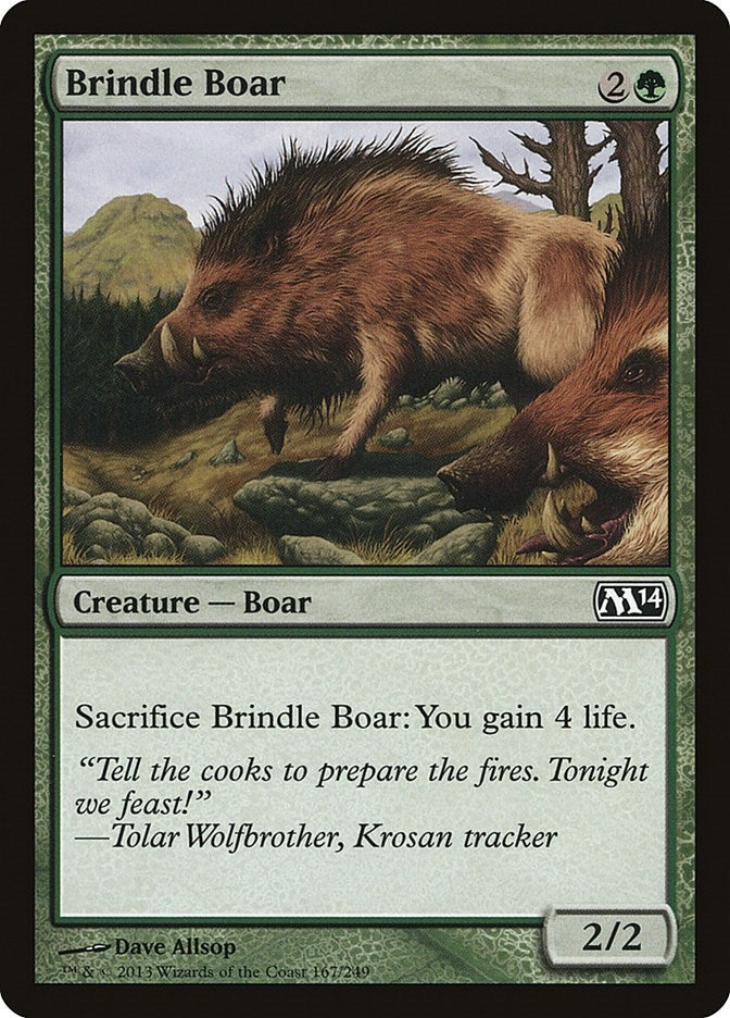 Image for Brindle Boar (167) - Magic: The Gathering