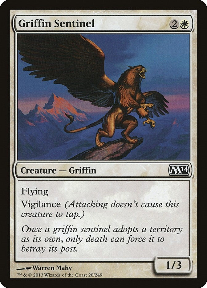 Image for Griffin Sentinel (20) (M14) - Magic: The Gathering