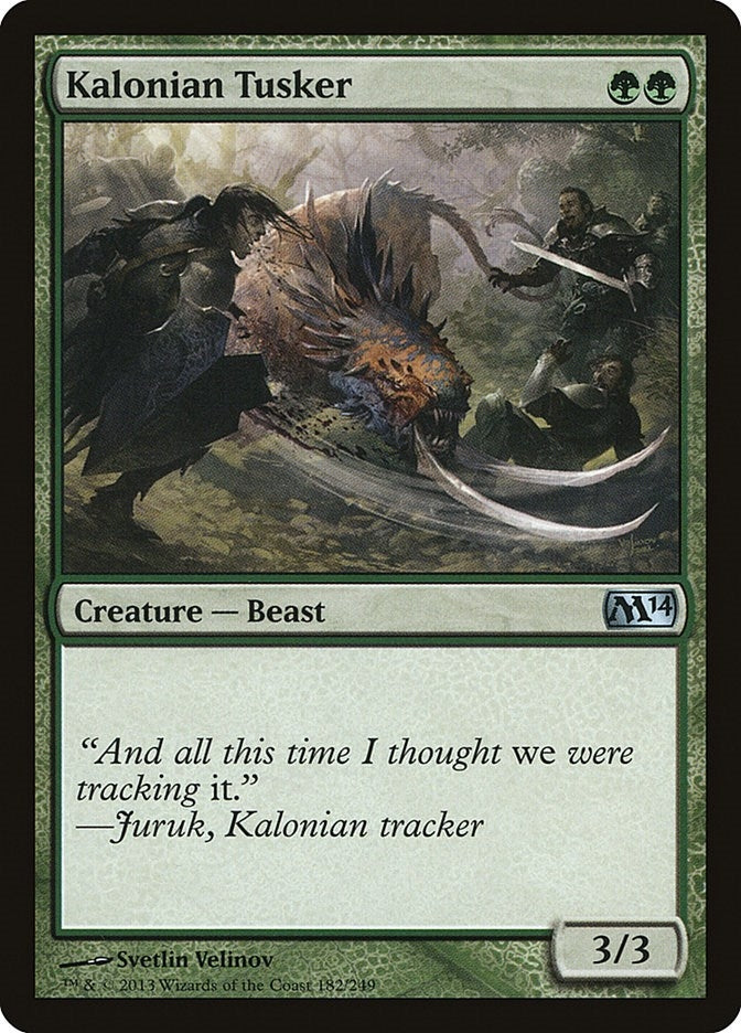 Image for Kalonian Tusker (182) - Magic: The Gathering