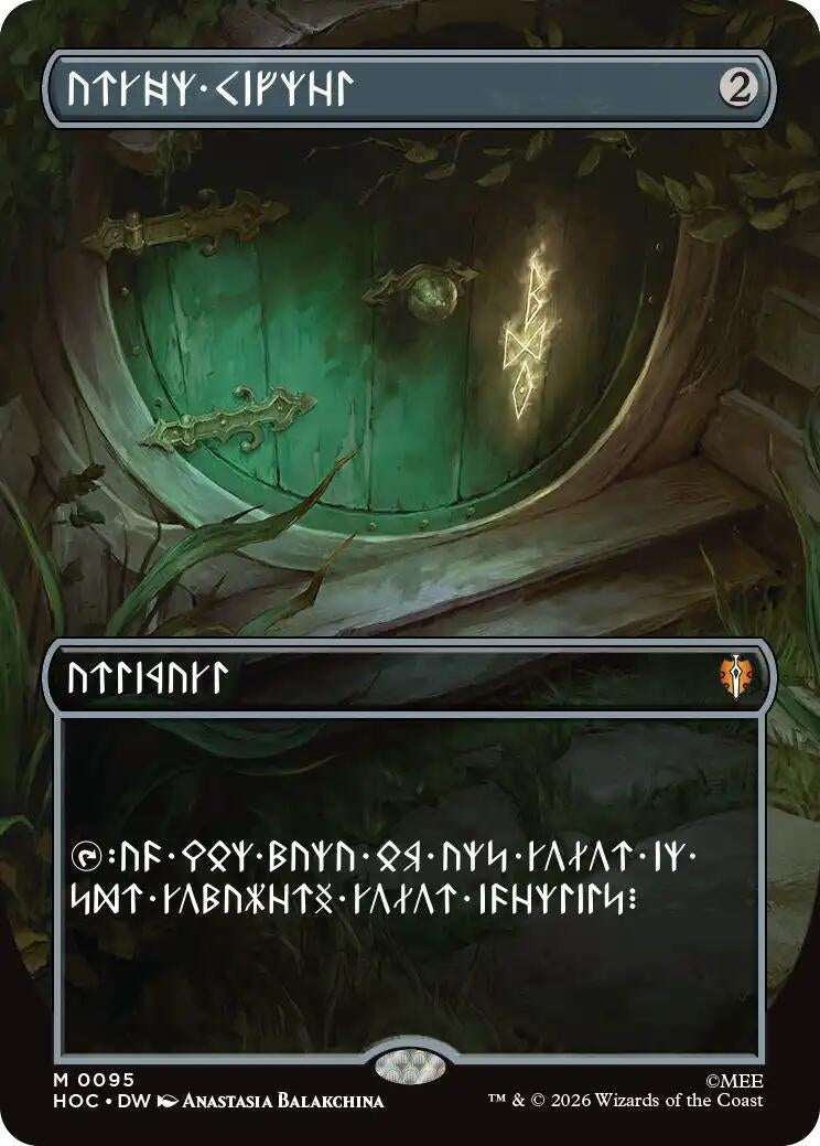 Image for Arcane Signet (Borderless) (Dwarvish) (95) (HOC) - Magic: The Gathering