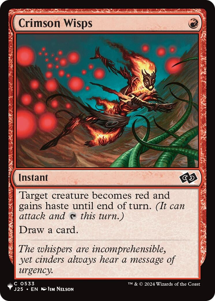 Crimson Wisps (J25) (533) (LIST)