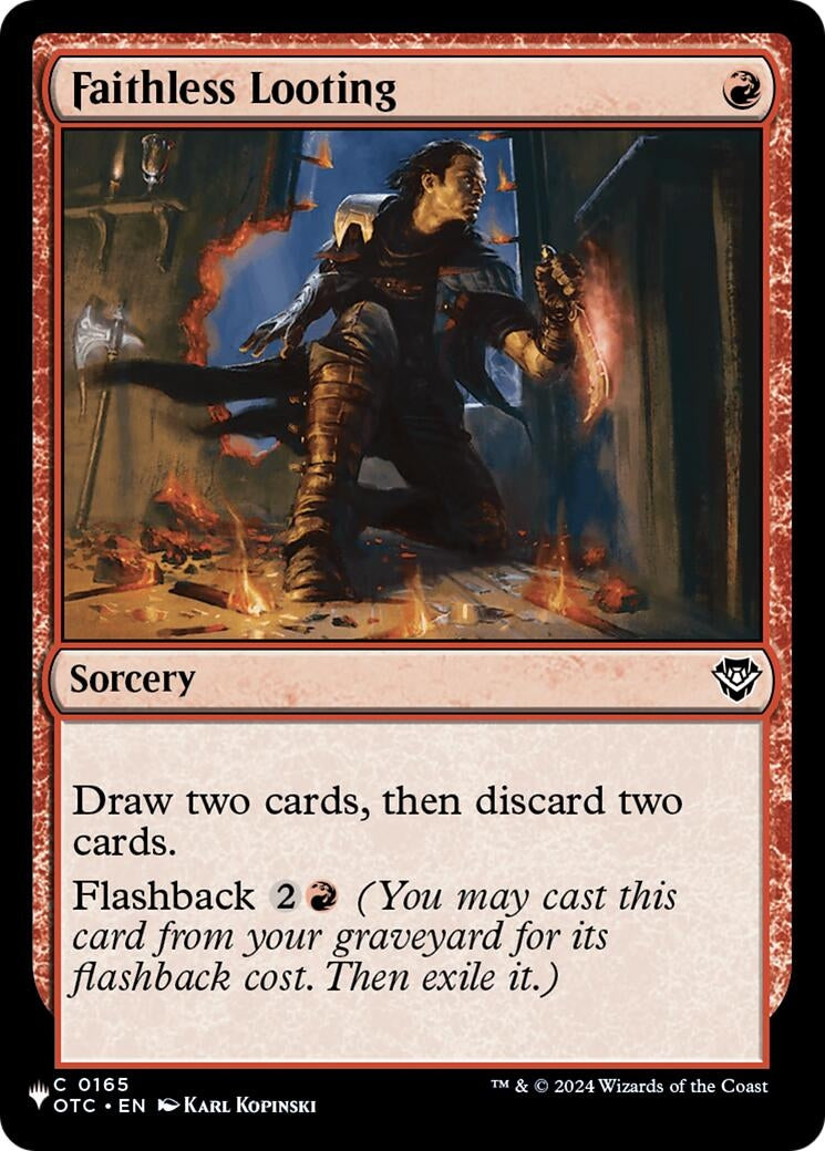 Image for Faithless Looting (OTC) (165) (LIST) - Magic: The Gathering