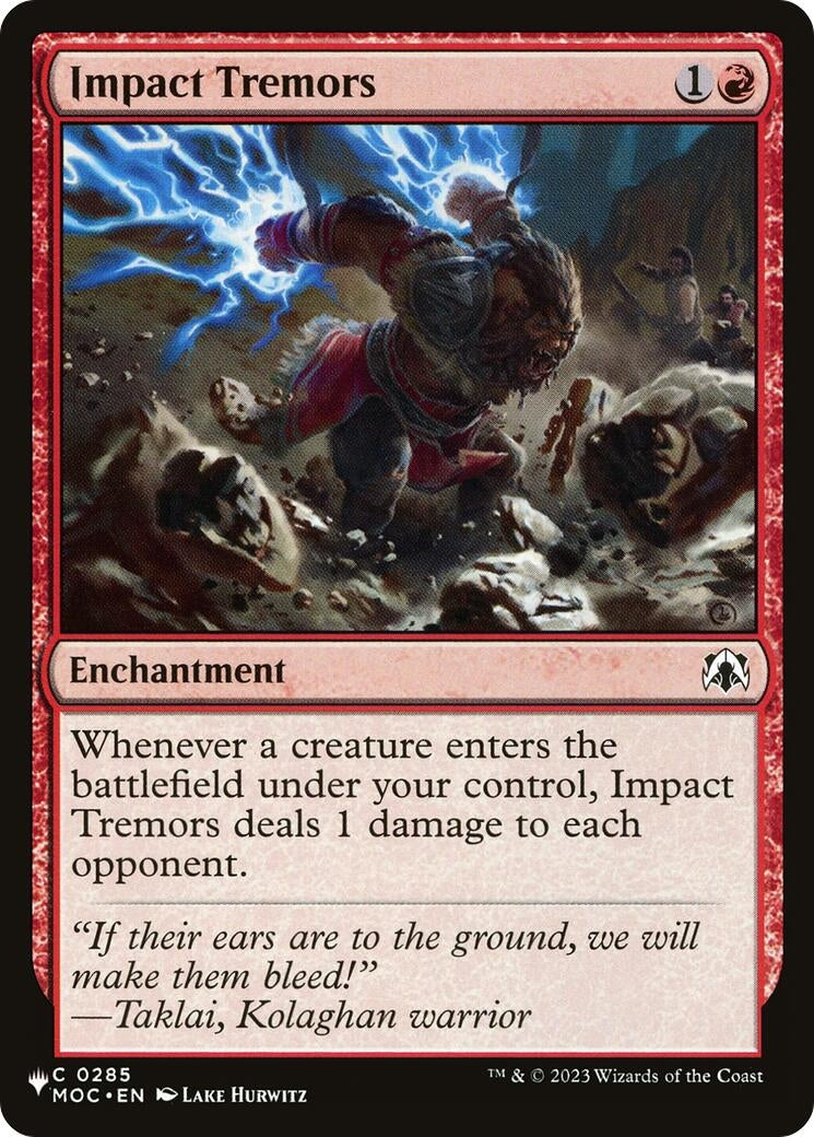 Image for Impact Tremors (MOC) (285) (LIST) - Magic: The Gathering