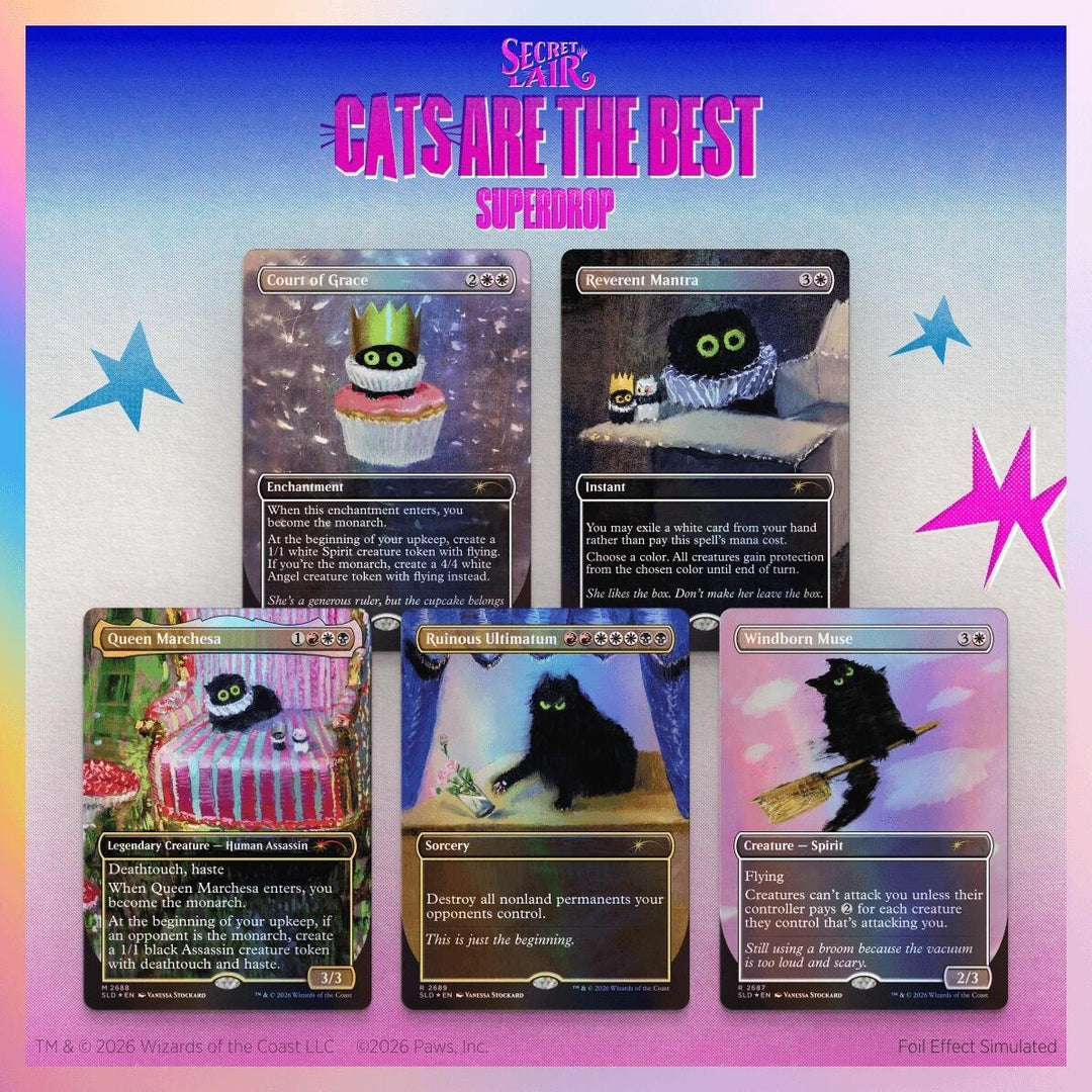 Image for Secret Lair Drop: Purr Majesty - Traditional Foil Edition - Magic: The Gathering