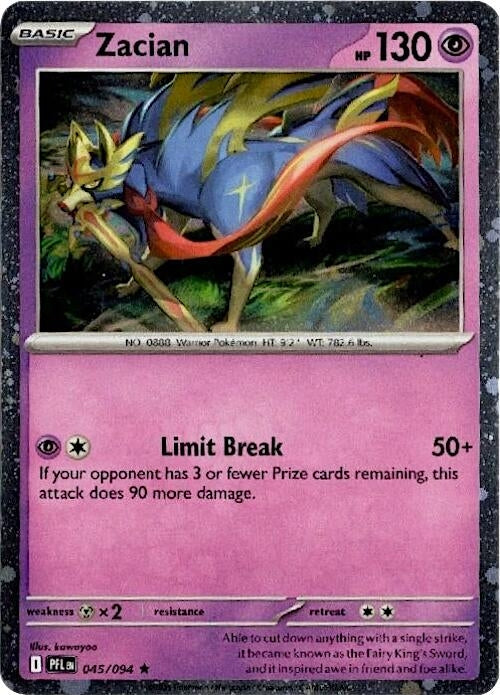 Image for Zacian - 045/094 (Cosmos Holo) (045/094) (BLE) - Pokemon