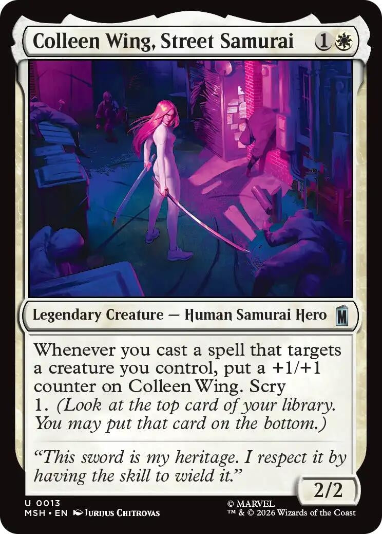 Colleen Wing, Street Samurai (13) (MSH)
