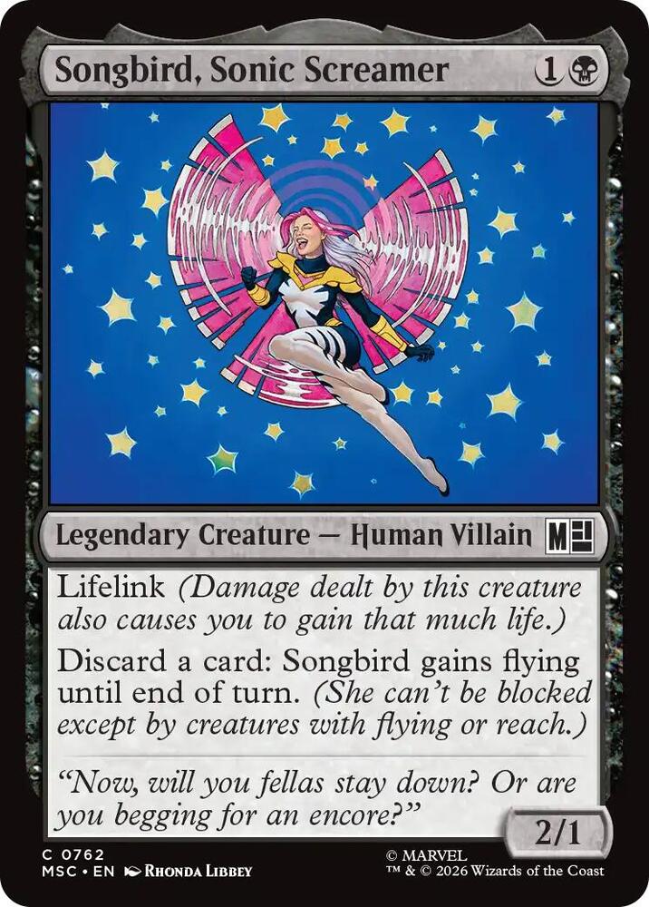 Songbird, Sonic Screamer (762) (MSC)