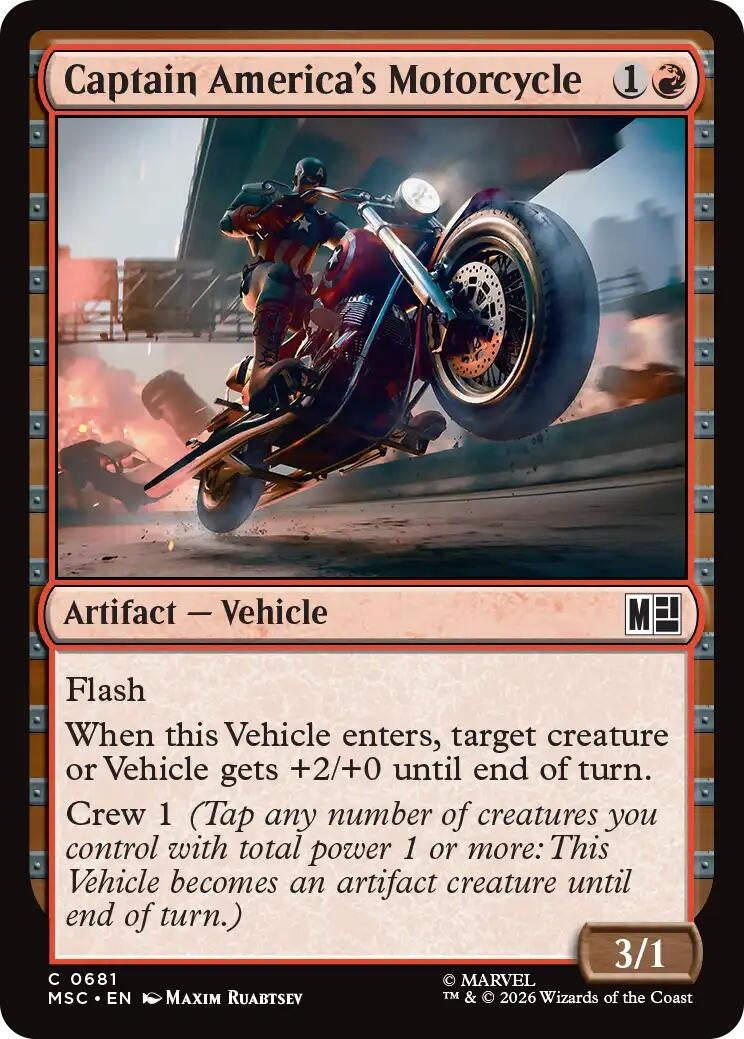 Captain America's Motorcycle (681) (MSC)