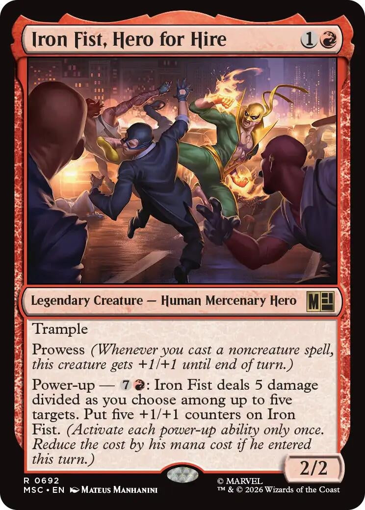 Iron Fist, Hero for Hire (692) (MSC)
