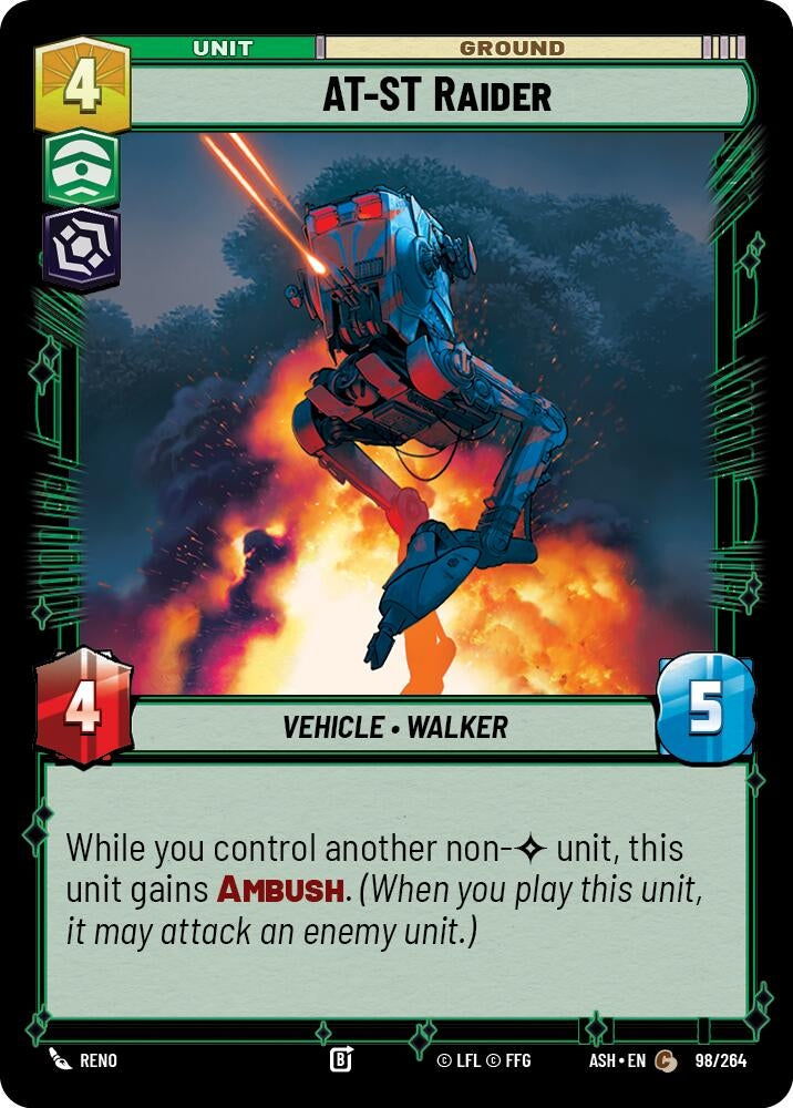 Image for AT-ST Raider (98/264) (ASH) - Star Wars: Unlimited