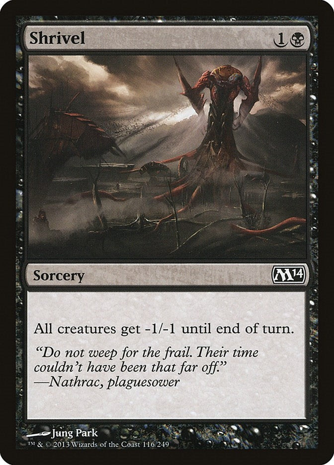 Image for Shrivel (116) (M14) - Magic: The Gathering