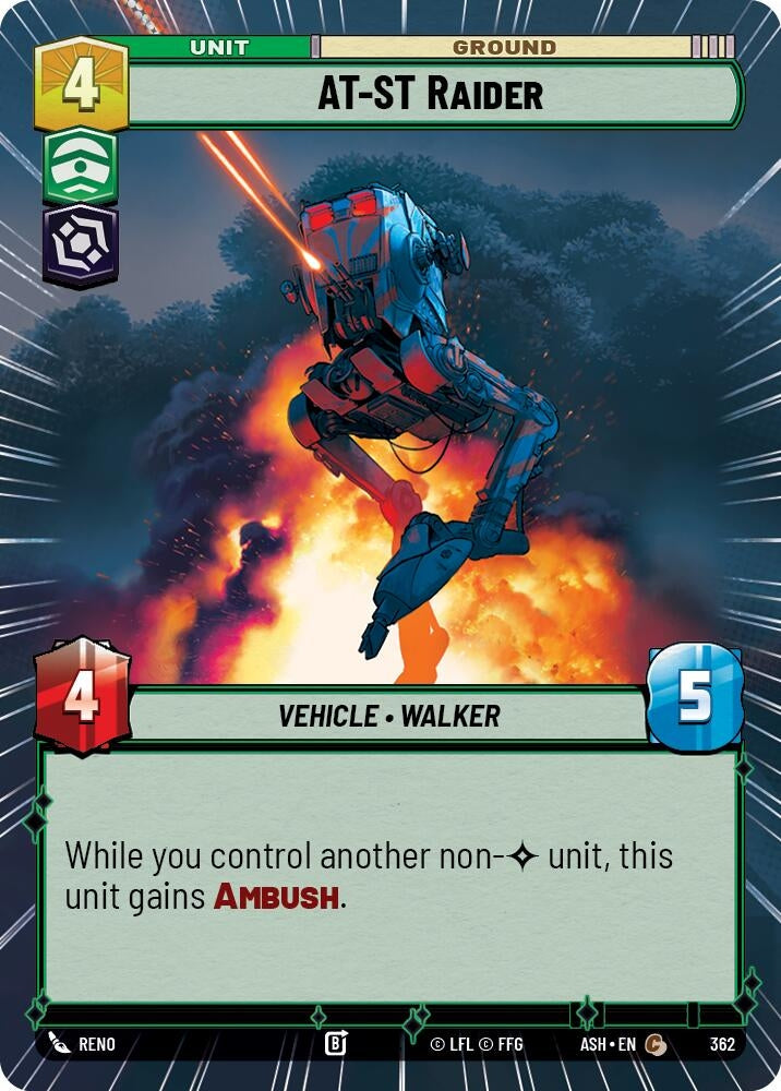 Image for AT-ST Raider (Hyperspace) (362) (ASH) - Star Wars: Unlimited
