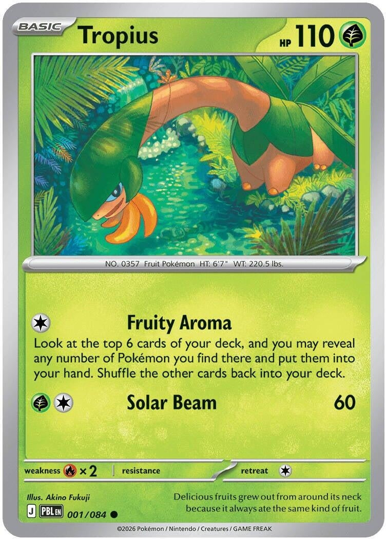 Image for Tropius (001/084) (PBL) - Pokemon