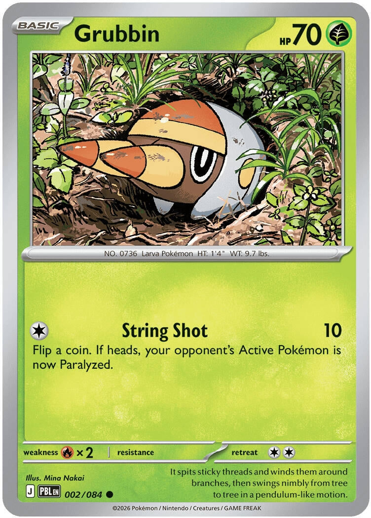 Image for Grubbin (002/084) (PBL) - Pokemon