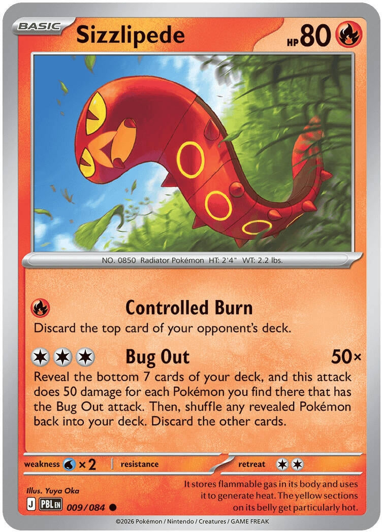 Image for Sizzlipede (009/084) (PBL) - Pokemon