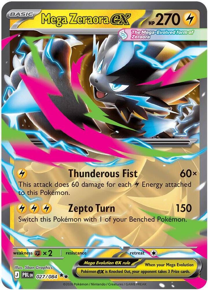 Image for Mega Zeraora ex (027/084) (ME05) - Pokemon