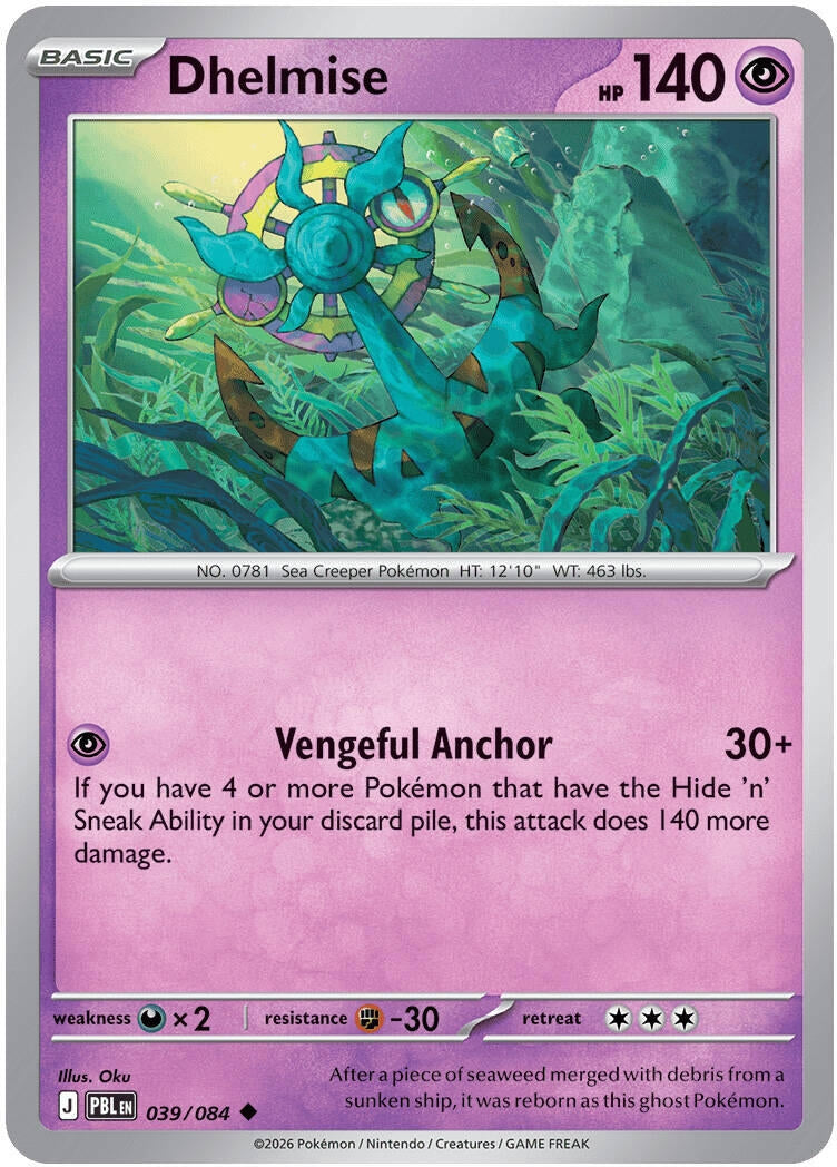 Image for Dhelmise (039/084) (PBL) - Pokemon