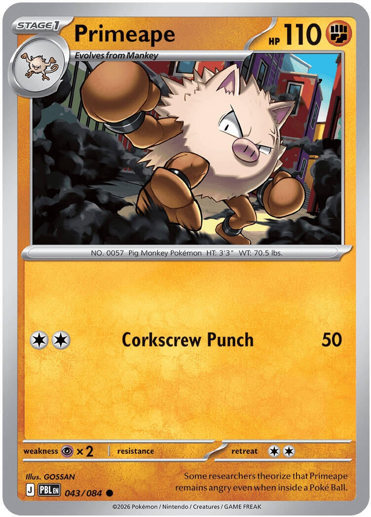Image for Primeape (043/084) (PBL) - Pokemon