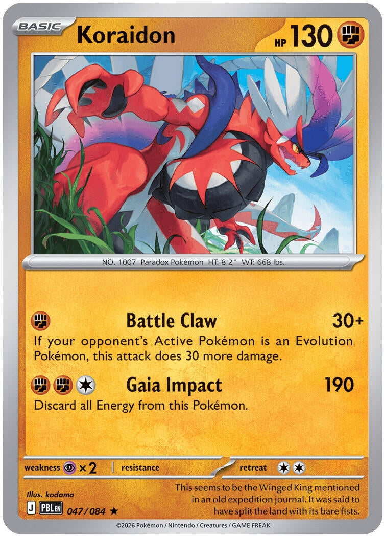 Image for Koraidon (047/084) (PBL) - Pokemon