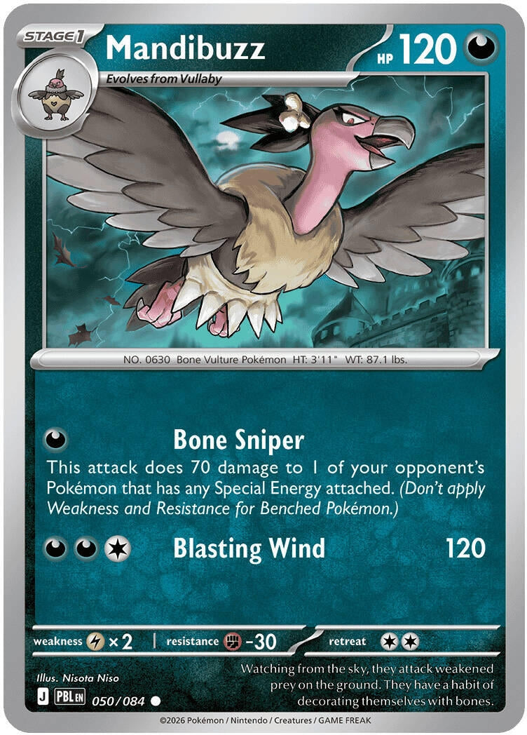 Image for Mandibuzz (050/084) (PBL) - Pokemon