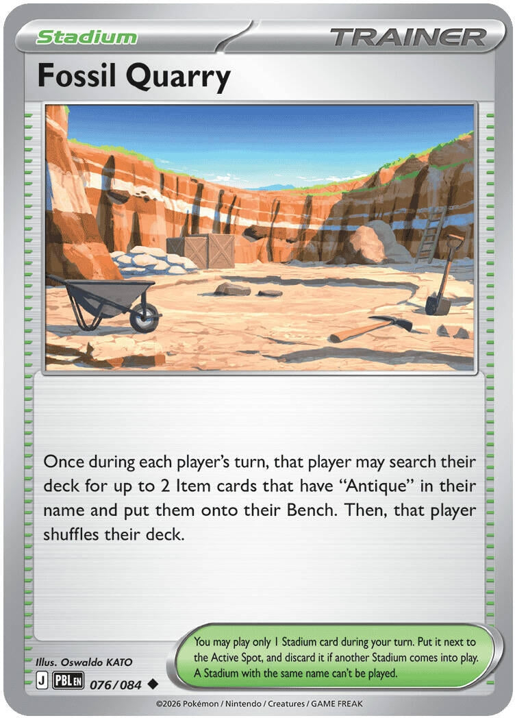 Image for Fossil Quarry (076/084) (PBL) - Pokemon