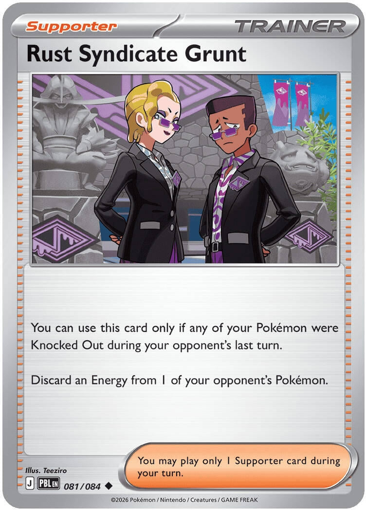 Image for Rust Syndicate Grunt (081/084) (PBL) - Pokemon