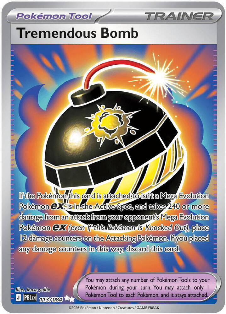 Image for Tremendous Bomb (113/084) (ME05) - Pokemon