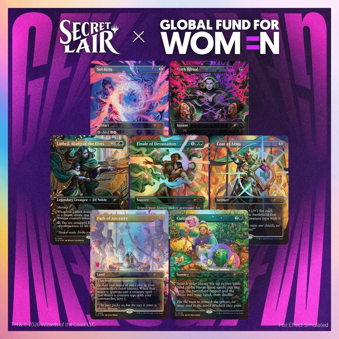 Image for Secret Lair Drop: Secret Lair x Global Fund for Women: Their Magic is Limitless - Traditional Foil Edition - Magic: The Gathering