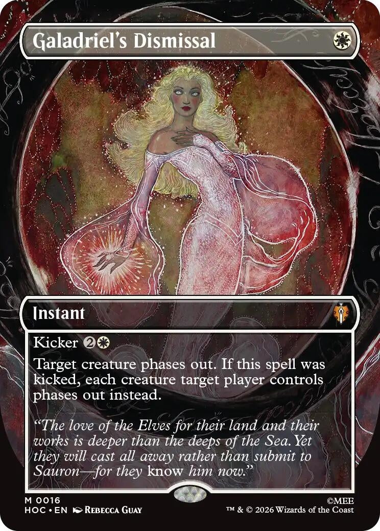 Image for Galadriel's Dismissal (Borderless) (16) (HOC) - Magic: The Gathering