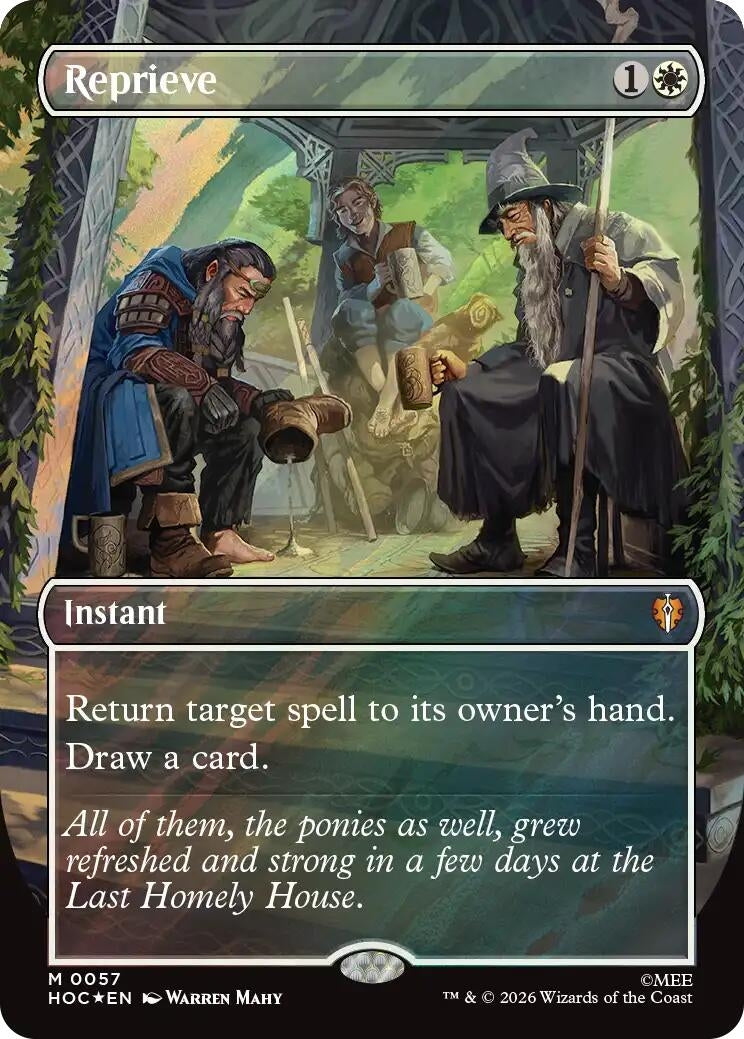 Image for Reprieve (Borderless) (Surge Foil) (57) (HOC) - Magic: The Gathering