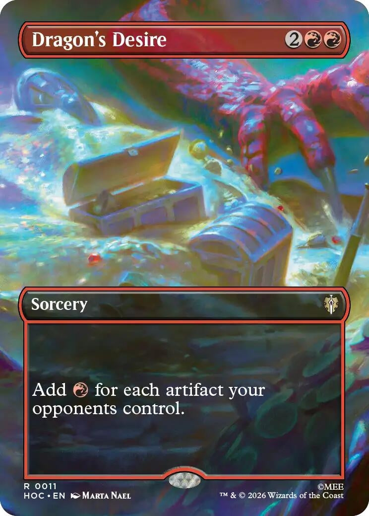 Image for Dragon's Desire (Borderless) (11) (HOC) - Magic: The Gathering
